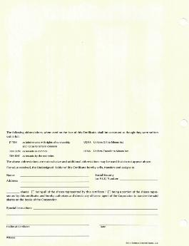 20 Custom StockSmith Certificates for Profit Corporation